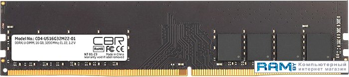 

CBR 16 DDR4 3200 CD4-US16G32M22-01