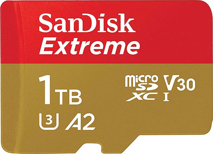 SanDisk Extreme microSDXC SDSQXAV-1T00-GN6MN 1TB sandisk extreme microsdxc sdsqxaa 128g gn6mn 128gb