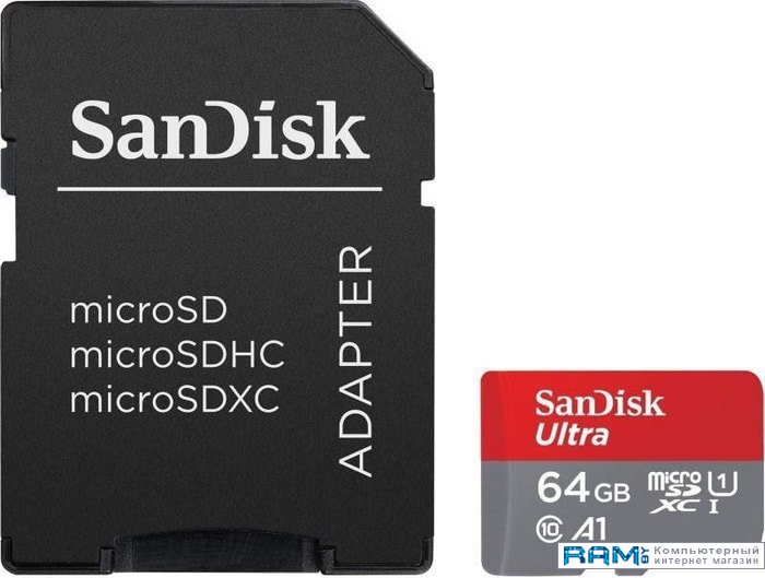 

SanDisk Ultra SDSQUA4-064G-GN6MA microSDXC 64GB