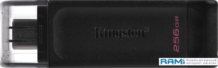 USB Flash Kingston DataTraveler 70 256GB usb flash drive 256gb kingston datatraveler max usb 3 2 gen 2 usb type c dtmax 256gb