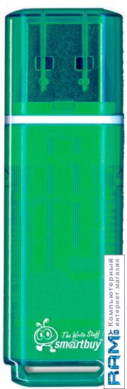 USB Flash Smart Buy Glossy Green 16GB SB16GBGS-G термос xiaomi kkf smart vacuum cup 475ml green