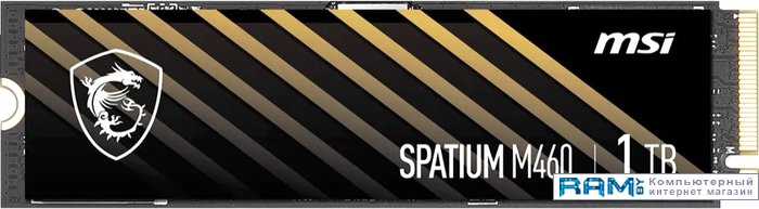SSD MSI Spatium M460 1TB S78-440L930-P83 твердотельный накопитель ssd m 2 1 tb msi spatium m460 hs read 5000mb s write 4500mb s 3d nand tlc