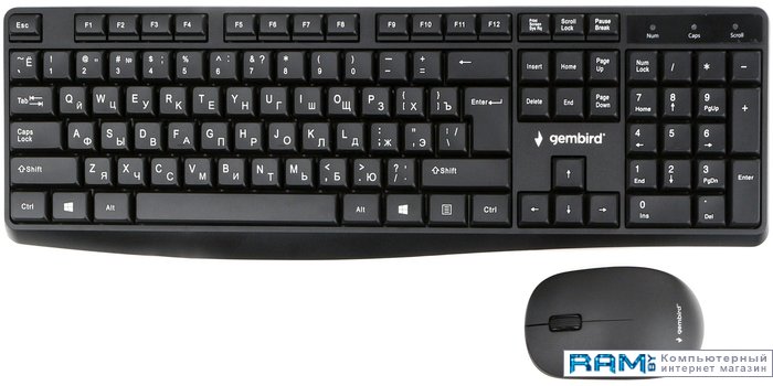 Gembird KBS-9300 комплект клавиатура и мышь gembird kbs 9100