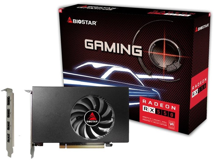 

BIOSTAR Radeon RX 550 4GB GDDR5 VA5505RG41