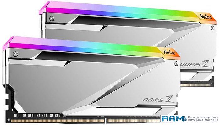Netac Z RGB 2x16 DDR5 6600 NTZED5P66DP-32S acer predator pallas ii 2x16 ddr5 6600 bl 9bwwr 383
