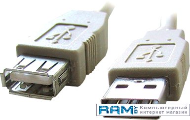 Cablexpert CC-USB2-AMAF-6 кабель cablexpert usb a usb a m f 1 8м transparent ccf usb2 amaf tr 6