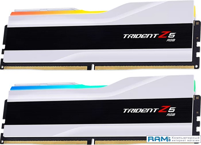 G.Skill Trident Z5 RGB 2x16 DDR5 6400 F5-6400J3239G16GX2-TZ5RW g skill trident z5 2x16 ddr5 6400 f5 6400j3239g16gx2 tz5k