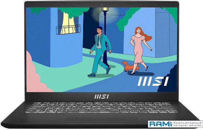 MSI Modern 14 C12MO-822XBY ноутбук msi modern 15 b12m 209ru 9s7 15h112 209
