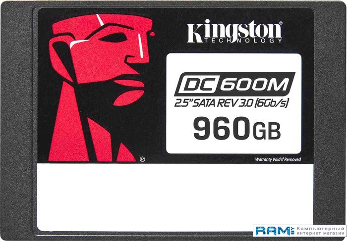 SSD Kingston DC600M 960GB SEDC600M960G серверный накопитель ssd kingston 2 5 dc600m 1920 гб sata iii 3d tlc sedc600m 1920g