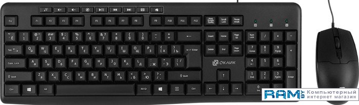 Oklick S650 клавиатура oklick 130m usb