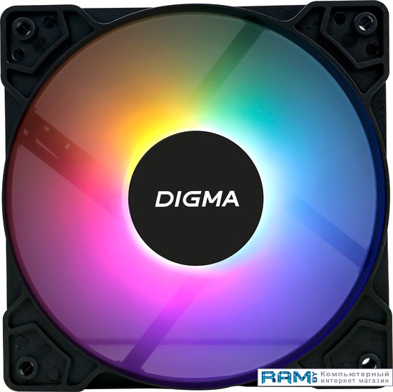Digma DFAN-FRGB1 вентилятор digma dfan led red 3 pin 4 pinmolex24db 160gr led ret