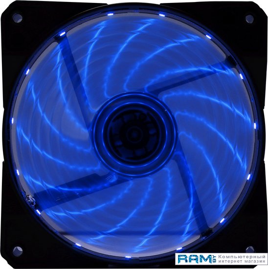 Digma DFAN-LED-BLUE вентилятор digma dfan 120 7 3 pin 4 pin molex24db 180gr ret