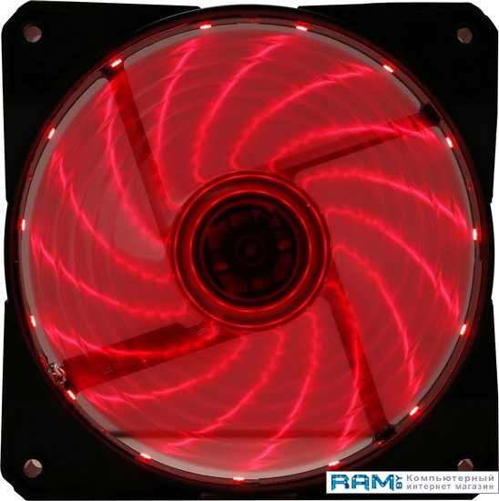 Digma DFAN-LED-RED вентилятор digma dfan 120 9 3 pin 4 pin molex24db 180gr ret