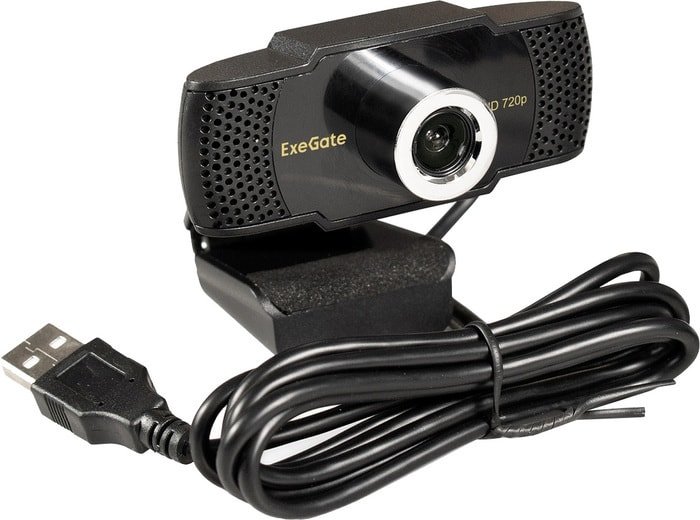 - ExeGate BusinessPro C922 HD веб камера exegate ex287377rus businesspro c922 hd матрица 1 3 1 3 мп 1280х720 720p 30fps 4 линзовый объектив usb микрофон с шумоподавлен