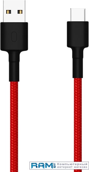 Xiaomi USB Type-C Braided велосипедные ободные колодки elvedes v type 72 мм красный всепогодные 1 пара 6815 card
