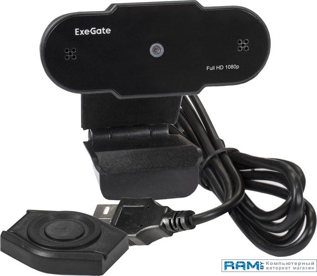 - ExeGate BlackView C615 FullHD exegate ex287385rus веб камера exegate blackview c525 hd матрица 1 3 1 3 мп 1280х720 720p 30fps 4 линзовый объектив usb 35mm jack фиксированный
