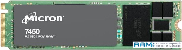 SSD Micron 7450 Max M.2 2280 800GB MTFDKBA800TFS-1BC1ZABYY ssd micron 7450 max 3 2tb mtfdkcc3t2tfs