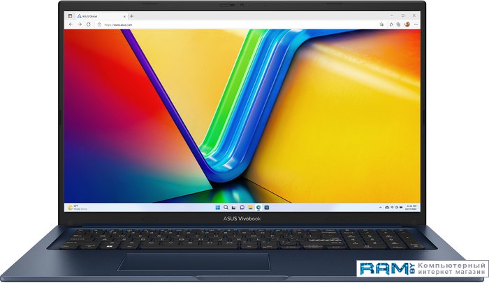 ASUS Vivobook 17 X1704ZA-AU096 ноутбук трансформер asus up3404va kn026w flip 14 синий 90nb10e2 m002a0