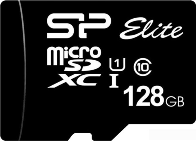 Silicon-Power Elite microSDXC SP128GBSTXBU1V10 128GB silicon power elite microsdxc sp128gbstxbv1v20sp 128gb
