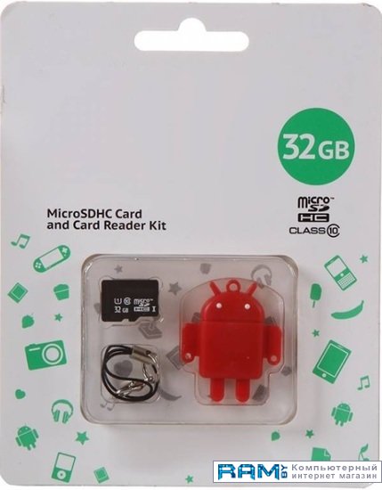 

QUMO Fundroid microSDHC QM32GCR-MSD10-FD-RED 32GB