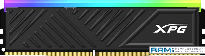 ADATA XPG Spectrix D35G RGB 16 DDR4 3200  AX4U320016G16A-SBKD35G оперативная память adata ax4u320016g16a sbkd35g ddr4 1x16gb 3200mhz