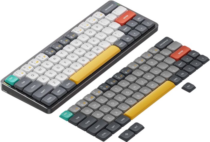 NuPhy Air60    Twilight Gateron Low-profile Red 2.0 epomaker th80 pro gateron yellow