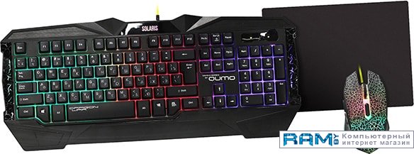 QUMO Solaris комплект клавиатура и мышь qumo mystic 30720