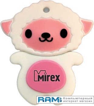 USB Flash Mirex SHEEP PINK 16GB 13600-KIDSHP16 usb flash mirex pig pink 16gb 13600 kidpip16