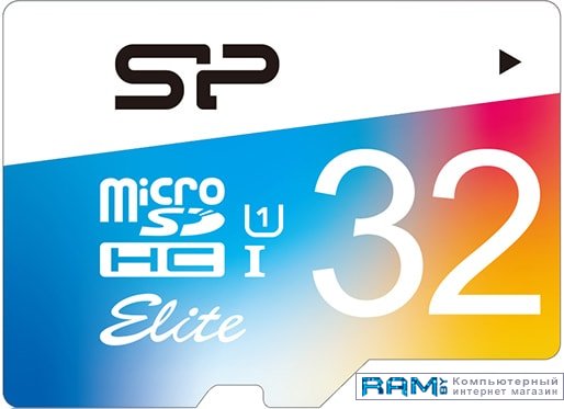 Silicon-Power Elite microSDHC SP032GBSTHBU1V21SP 32GB флеш карта microsd 32gb silicon power superior pro microsdhc class 10 uhs i u3 colorful sd адаптер