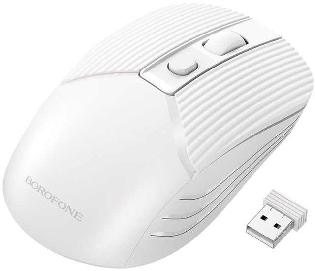 Borofone BG5 мышь беспроводная с бесшумным кликом sonnen v18 usb 800 1200 1600 dpi 4 кнопки черная 513514