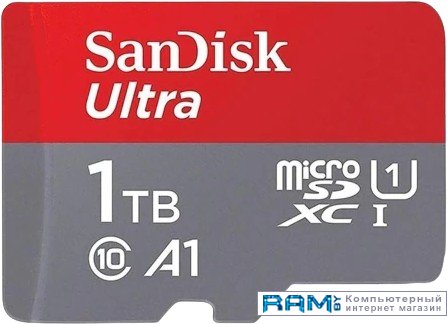 SanDisk Ultra SDSQUAC-1T00-GN6MN microSDXC 1TB sandisk extreme microsdxc sdsqxaa 128g gn6mn 128gb