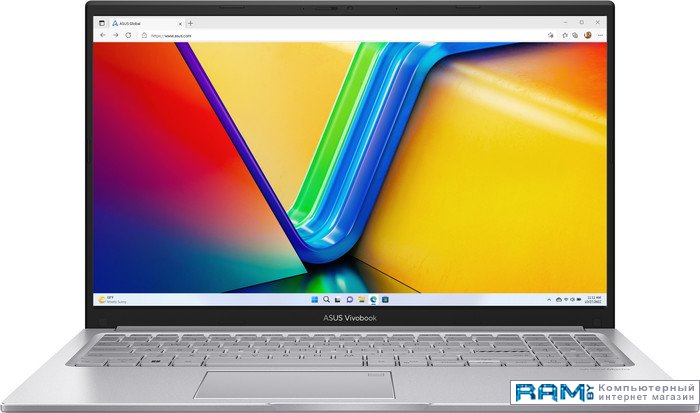 ASUS Vivobook 15 X1504VA-BQ287 ноутбук asus x1504va bq287 silver 90nb10j2 m00bu0