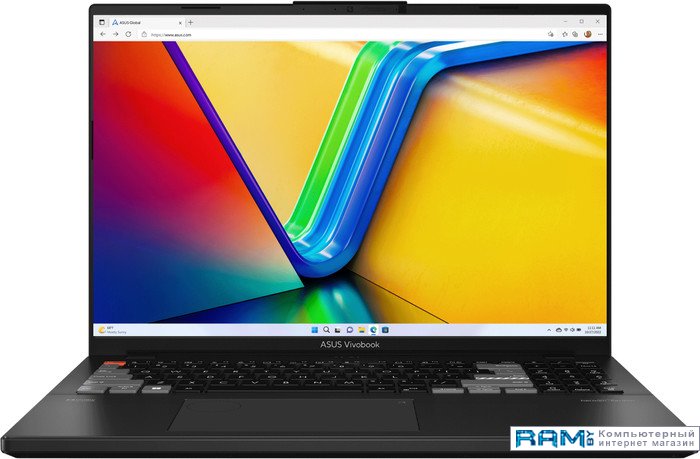 ASUS Vivobook Pro 16X OLED K6604JV-MX072W ноутбук asus vivobook pro 14x oled n7400pc km024w 90nb0u44 m02770 14 core i5 11300h 8gb ssd 512gb geforce® rtx 3050 для ноутбуков серебристый