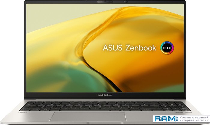 ASUS Zenbook 15 OLED UM3504DA-MA251 ноутбук asus um3504da ma251 15 6 oled amd ryzen 7 7735u 2 7ghz 16gb 1tb int amd radeon dos basalt grey 90nb1163 m009f0