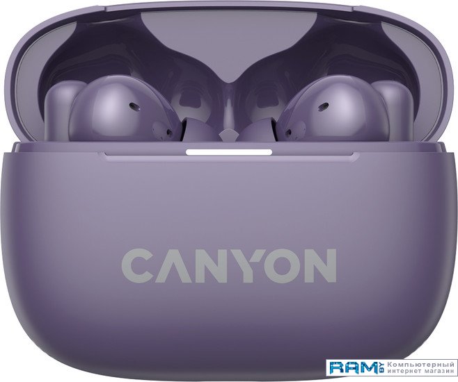 Canyon OnGo 10 ANC TWS-10 стереонаушники с плоским шнуром и микрофоном canyon cns cep4b