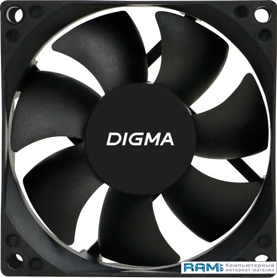 Digma DFAN-80 вентилятор digma dfan frgb1 3 pin 4 pinmolex24db 160gr led ret