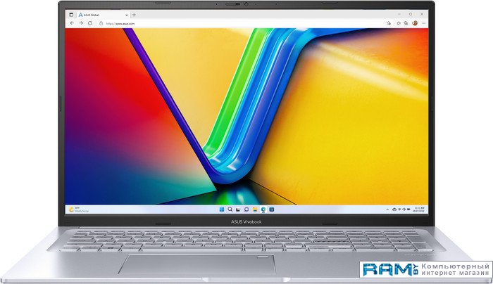 ASUS VivoBook 17X M3704YA-AU086 ноутбук asus vivobook 16x m1603qa mb254 серебристый 90nb0y82 m00fp0