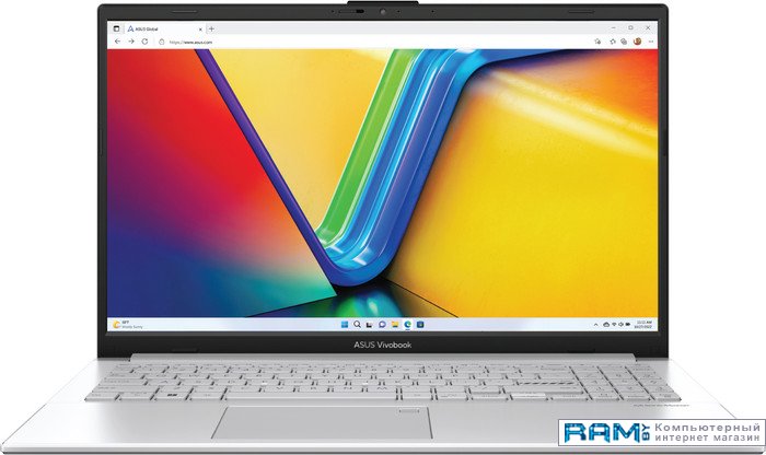 ASUS Vivobook Go 15 E1504FA-BQ356 ноутбук asus серебристый 90nb0zs1 m00660