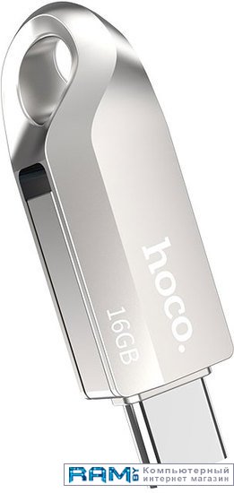 USB Flash Hoco UD8 16GB флешка otg hoco ud10 wise 64 гб usb3 0 usb type c чт до 120 мб с зап до 30 мб с металл