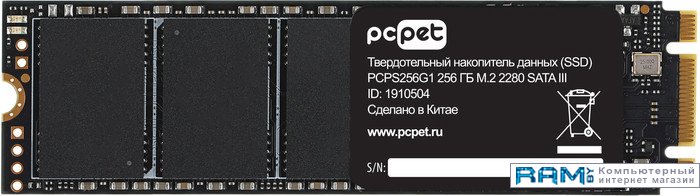 SSD PC Pet 256GB PCPS256G1