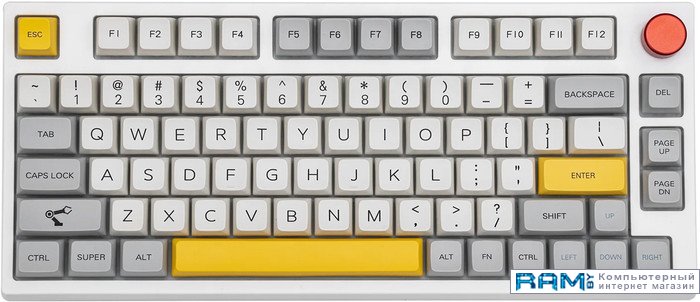 Epomaker TH80 Pro Gateron Yellow grp 431 yellow motif 160х35см 5шт кор