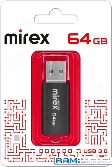 USB Flash Mirex Color Blade Unit 3.0 64GB 13600-FM3UBK64 usb flash mirex color blade unit 3 0 16gb 13600 fm3ubk16