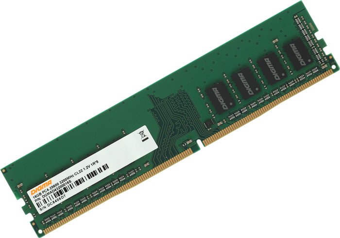 Digma 16 DDR4 3200  DGMAD43200016S digma 8 ddr4 3200 dgmad43200008d