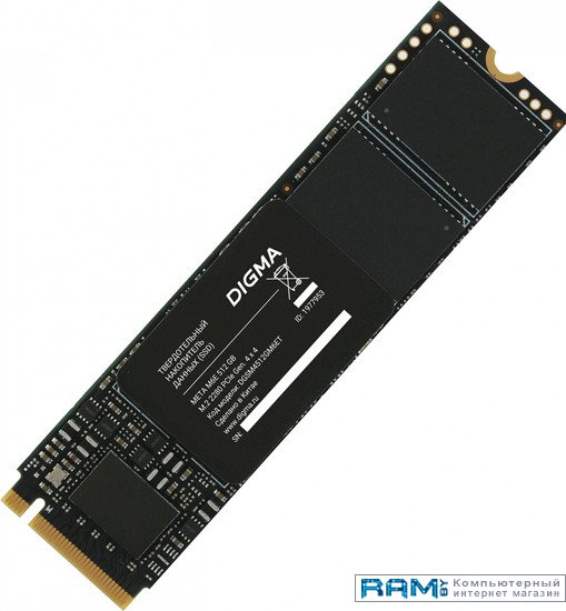 SSD Digma Meta M6E 512GB DGSM4512GM6ET ssd digma run p1 512gb dgsr2512gp13t