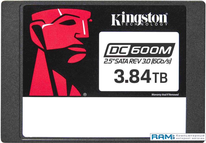 SSD Kingston DC600M 3.84TB SEDC600M3840G серверный накопитель ssd kingston 2 5 dc600m 960 гб sata iii 3d tlc sedc600m 960g