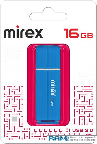 USB Flash Mirex Color Blade Line 3.0 16GB 13600-FM3LBU16 usb flash mirex bottle opener 16gb 13600 dvrbop16