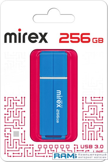 USB Flash Mirex Color Blade Line 3.0 256GB 13600-FM3LB256 флешка mirex line 8гб white 13600 fmulwh08