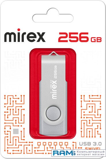 USB Flash Mirex Color Blade Swivel 3.0 256GB 13600-FM3SS256 usb flash mirex color blade swivel 3 0 512gb 13600 fm3ss512