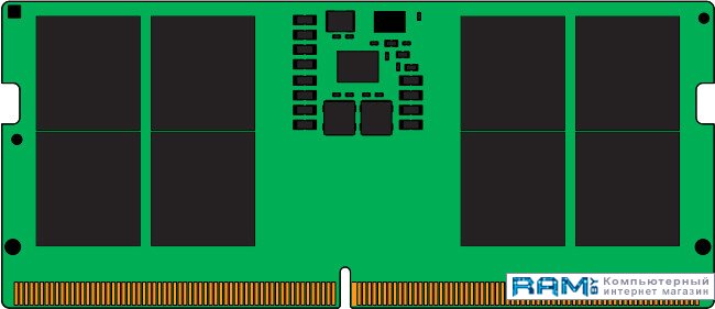 Kingston 16 DDR5 SODIMM 5600  KVR56S46BS8-16 оперативная память kingston so dimm ddr5 16gb 5600mhz kvr56s46bs8 16