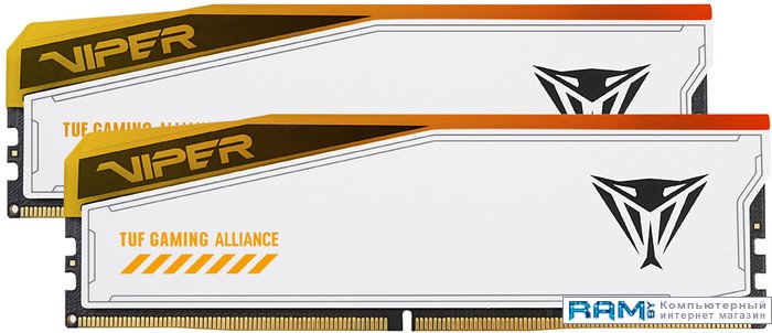 Patriot Viper Elite 5 RGB TUF Gaming Alliance 2x16 DDR5 6600 PVER532G66C34KT patriot viper venom rgb 2x16 ddr5 7200 pvvr532g720c34k